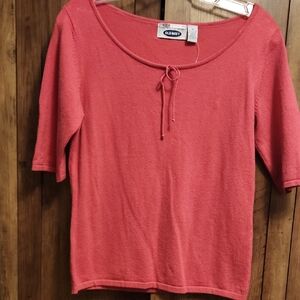 Old Navy Women's Pink Short Sleeve Top - New With Tags
